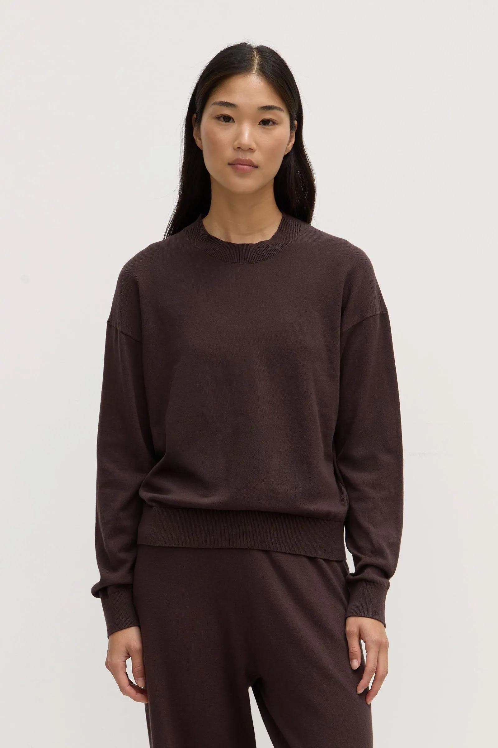 Cotton Cashmere Sweater Tension Balanced Design