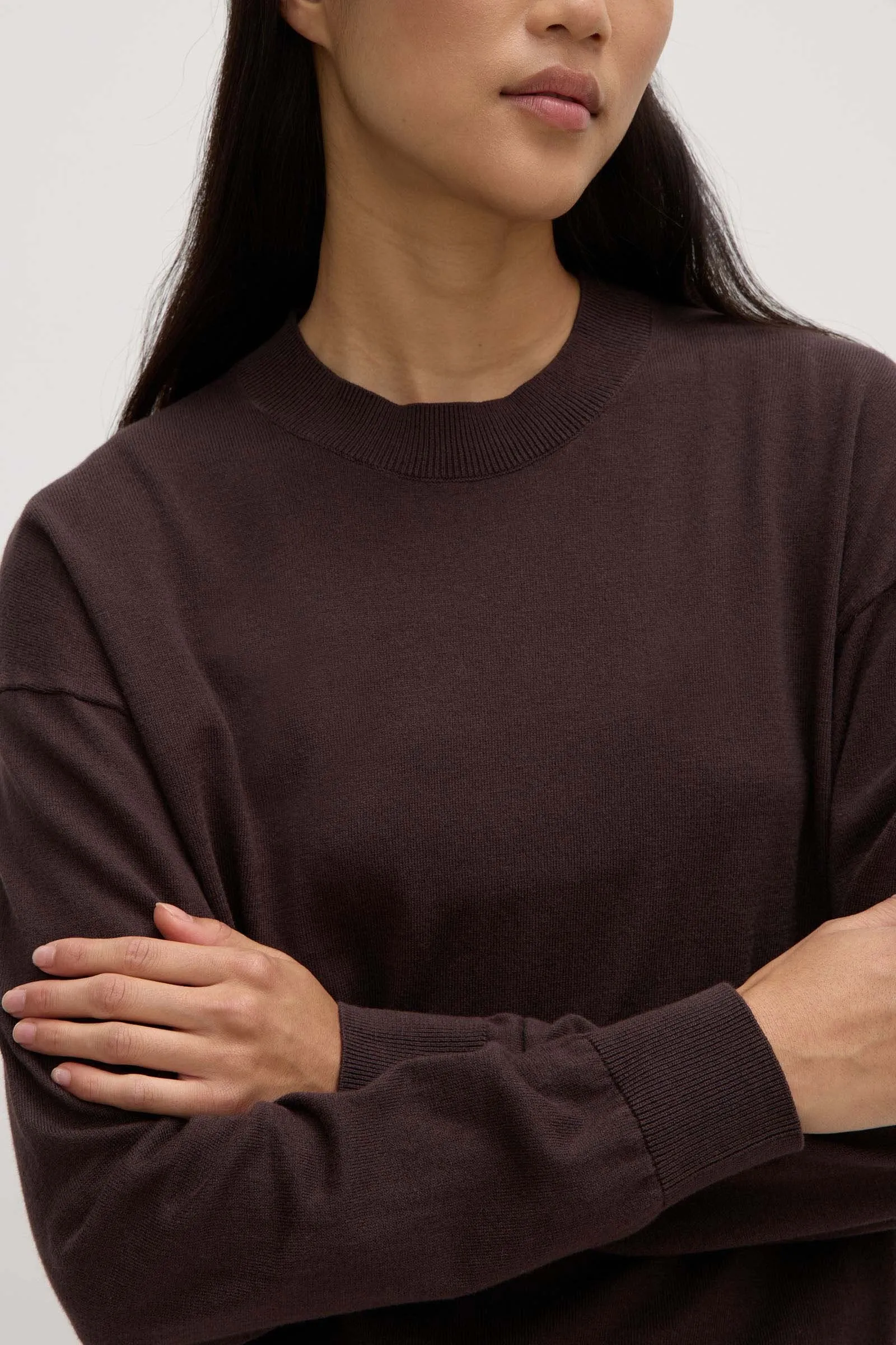 Cotton Cashmere Sweater ZeroWastePattern LowImpact Manufacturing
