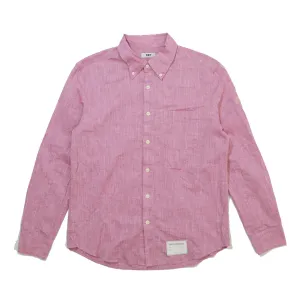 COTTON LINEN  CHAMBRAY SHIRTS／ PINK