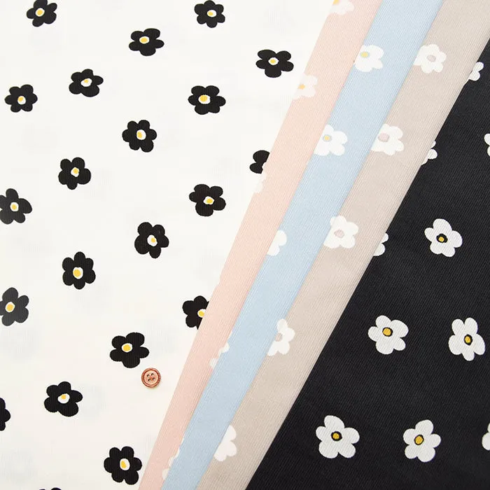 Cotton Shirt-Corduroy Printed Fabric - Patchwork