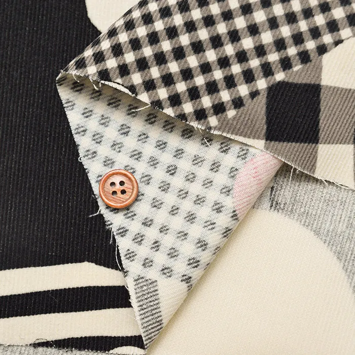 Cotton Shirt-Corduroy Printed Fabric - Patchwork