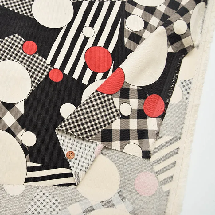 Cotton Shirt-Corduroy Printed Fabric - Patchwork