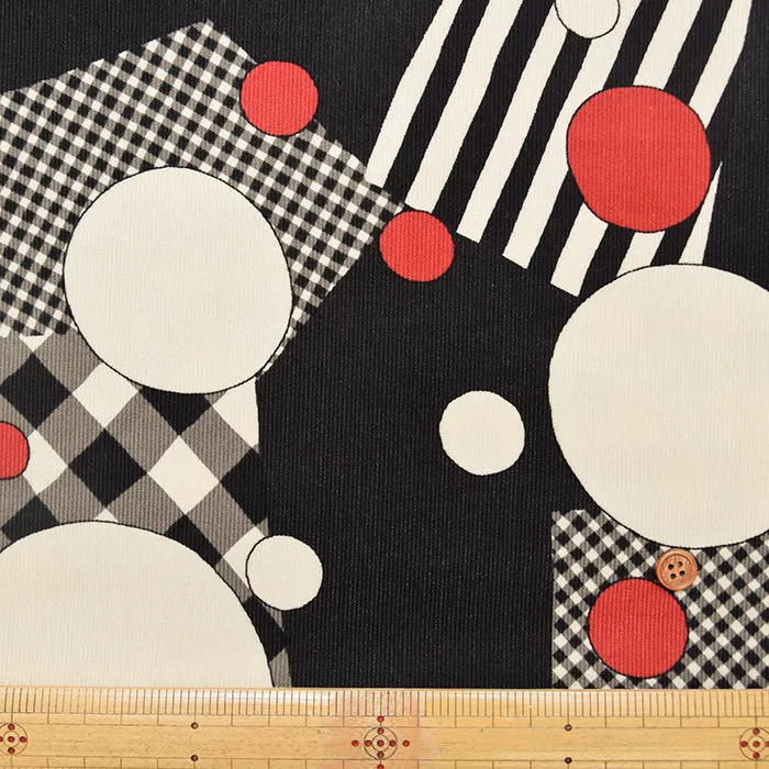 Cotton Shirt-Corduroy Printed Fabric - Patchwork