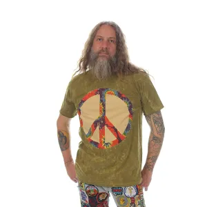 Cotton Tie Dye Peace T-shirt