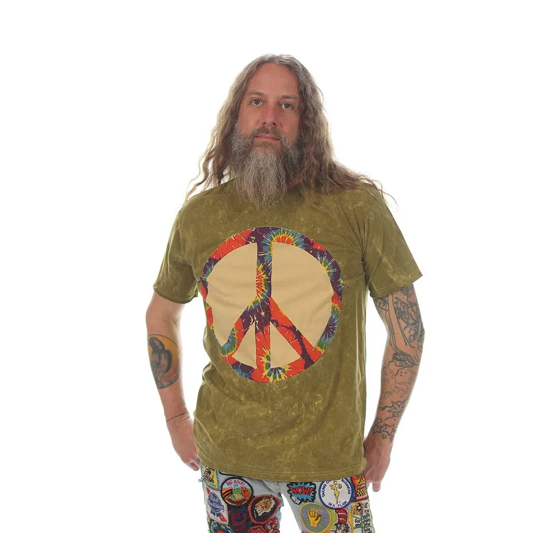 Cotton Tie Dye Peace T-shirt