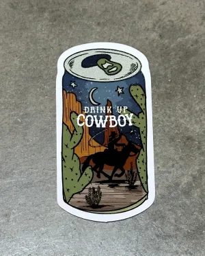 Cowboy Beer Sticker