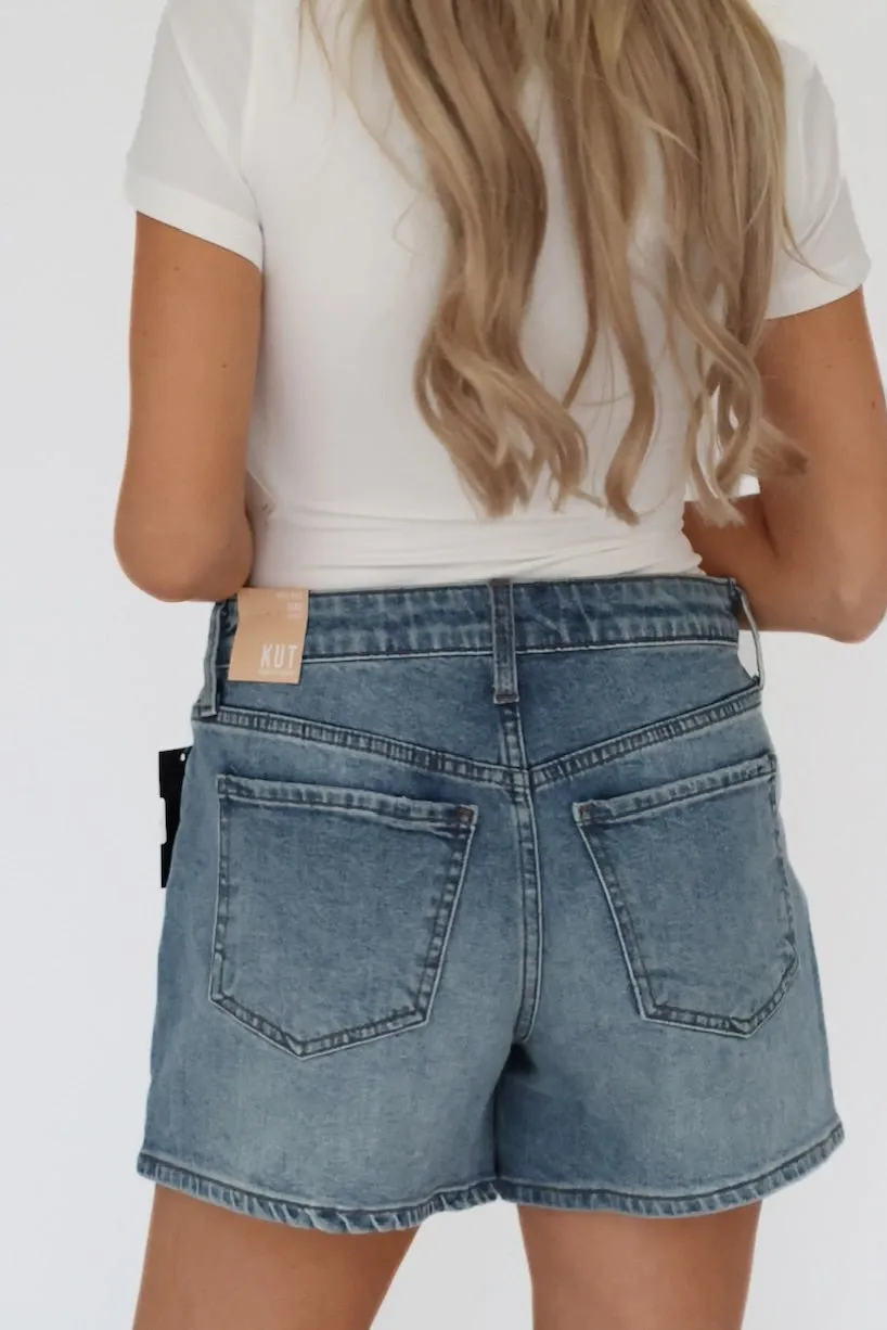 Jane High Rise Short - Distinguished Wash Printed design