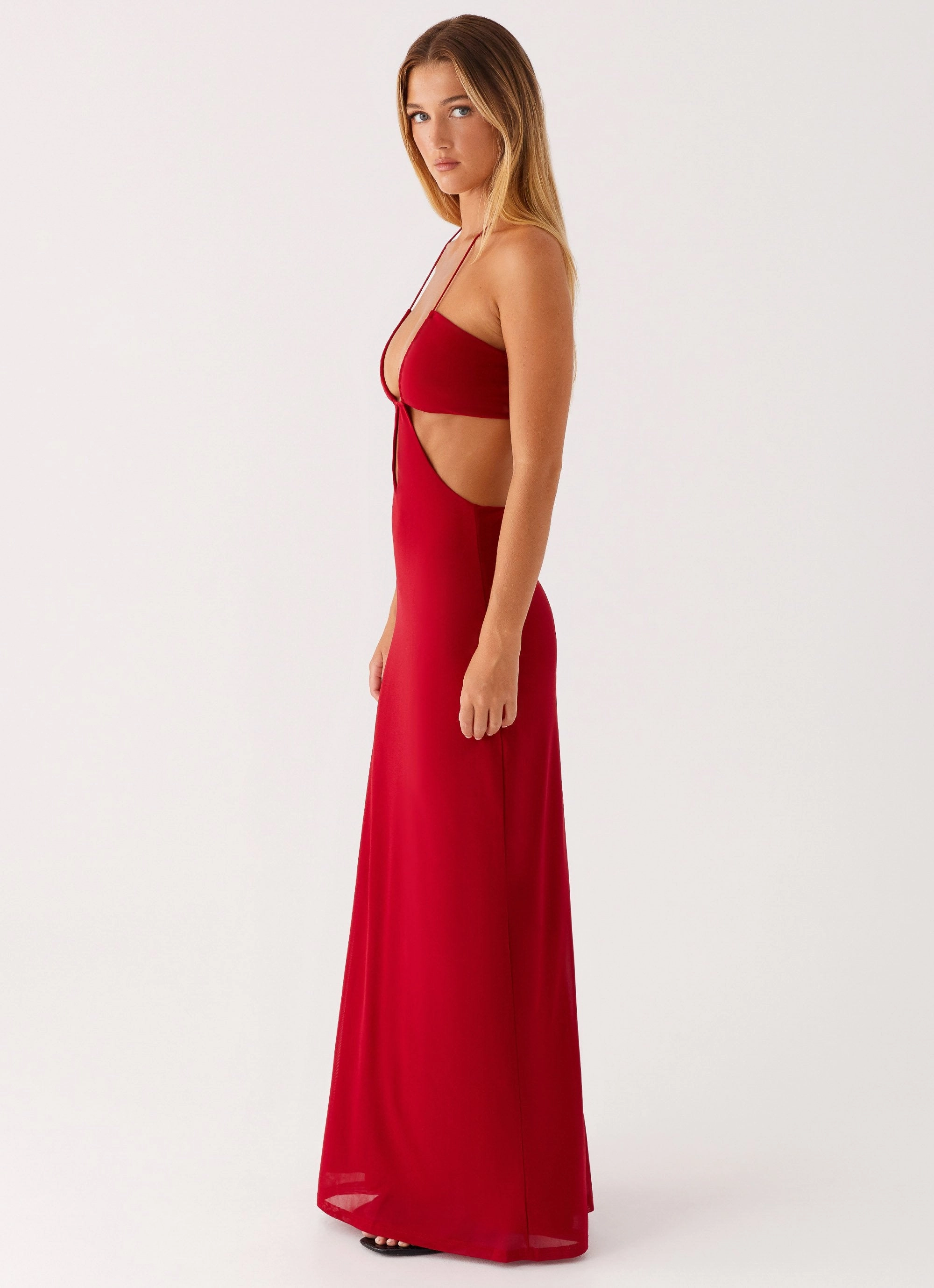 Hallie Maxi Dress - Red Spring Mood