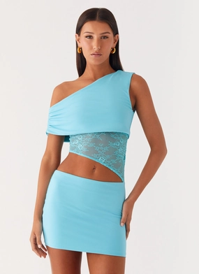 Love Motion Mini Dress - Aqua Blue Chic Fit