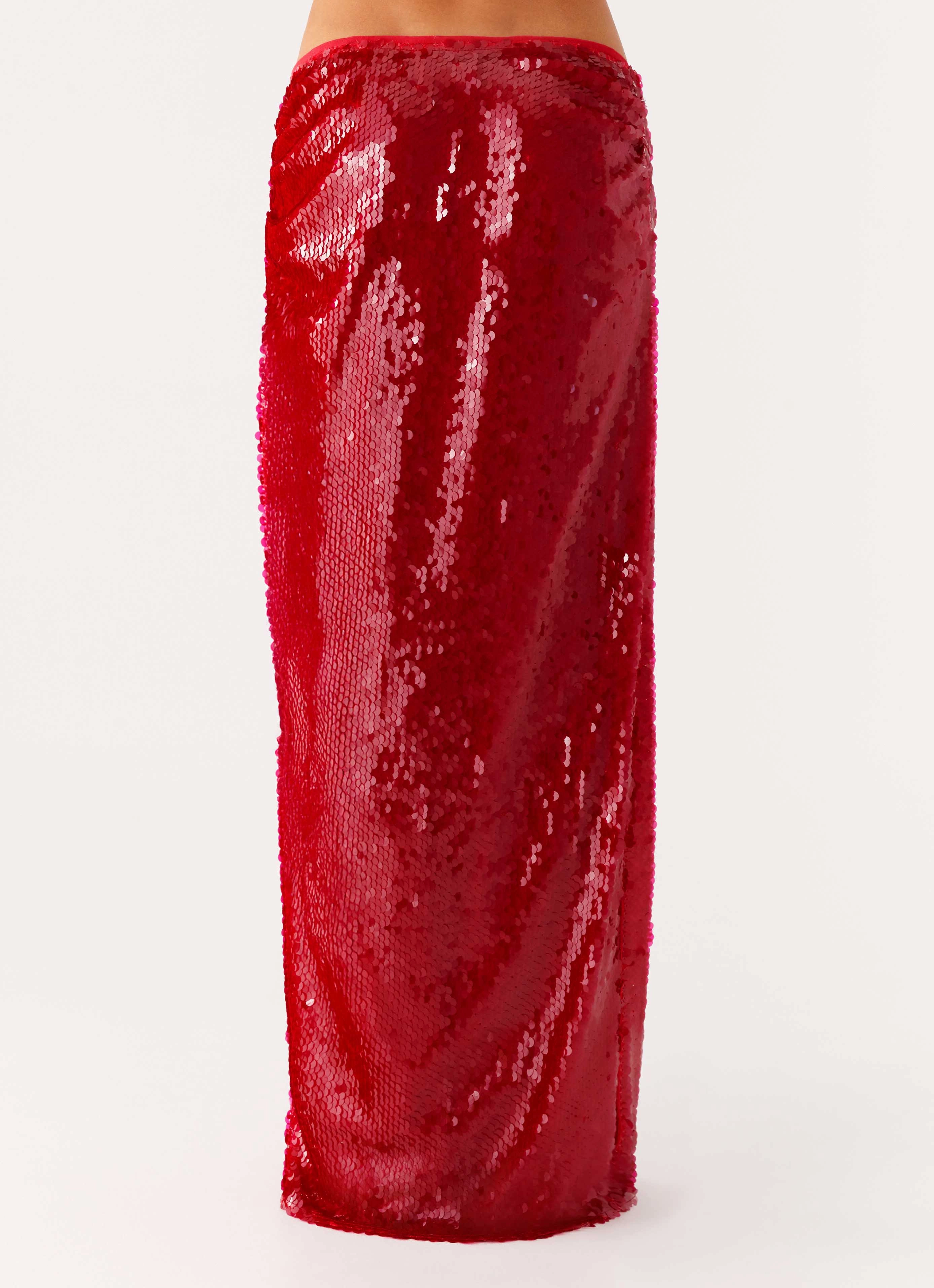 Amosa Maxi Skirt - Fuchsia Chilly Day Layers