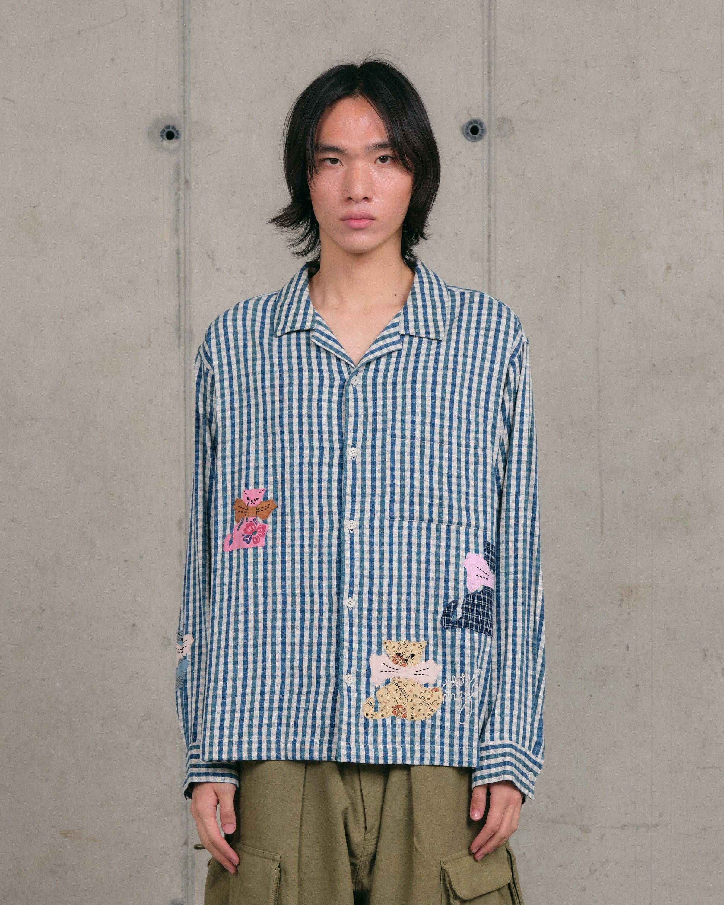 Greetings Shirt LS - Check Tales Mood Focused