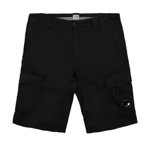 C.P. Company Regular Fit Stretch Sateen Cargo Shorts