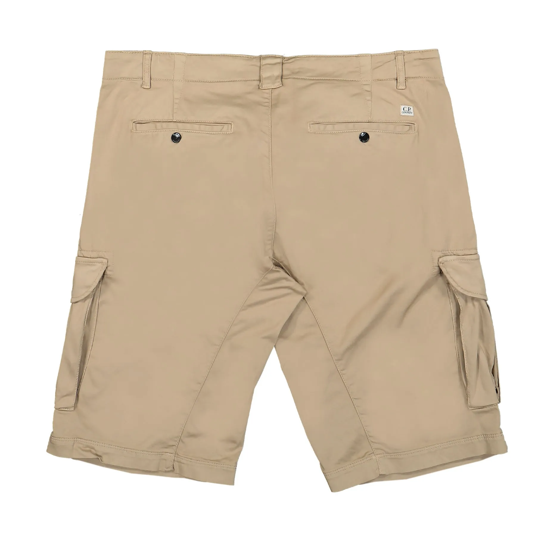 C.P. Company Regular Fit Stretch Sateen Cargo Shorts