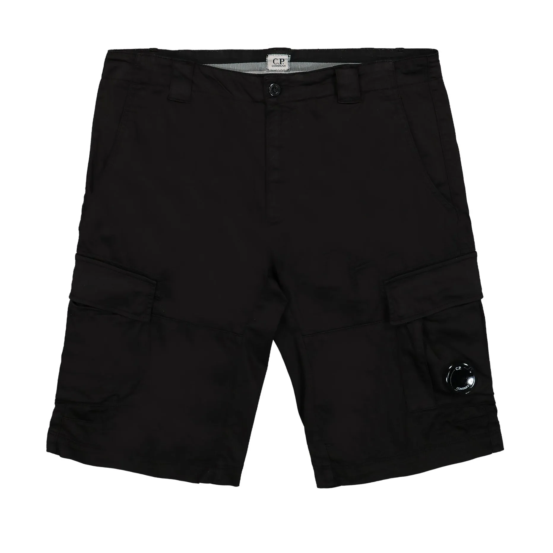 C.P. Company Regular Fit Stretch Sateen Cargo Shorts