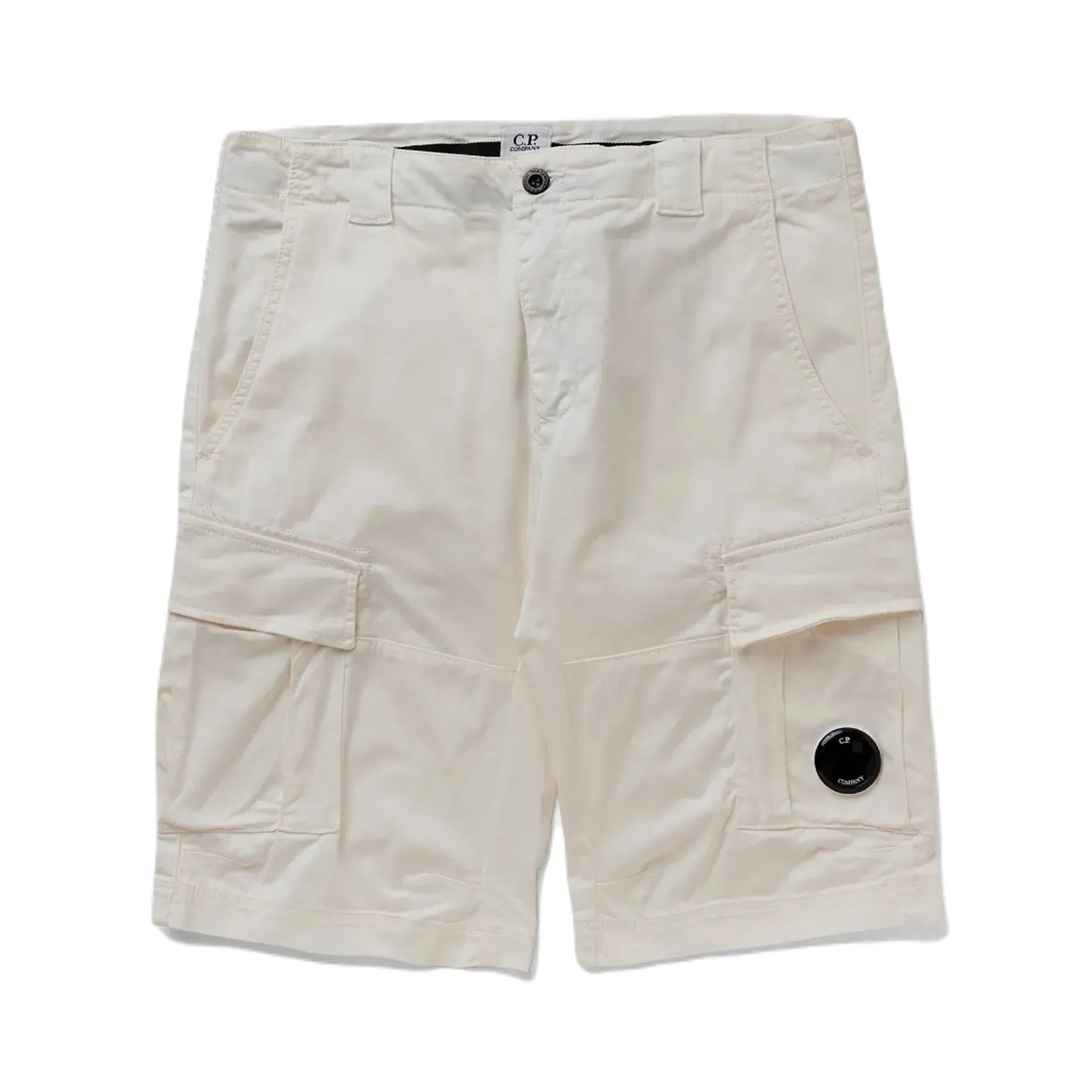C.P. Company Regular Fit Stretch Sateen Cargo Shorts