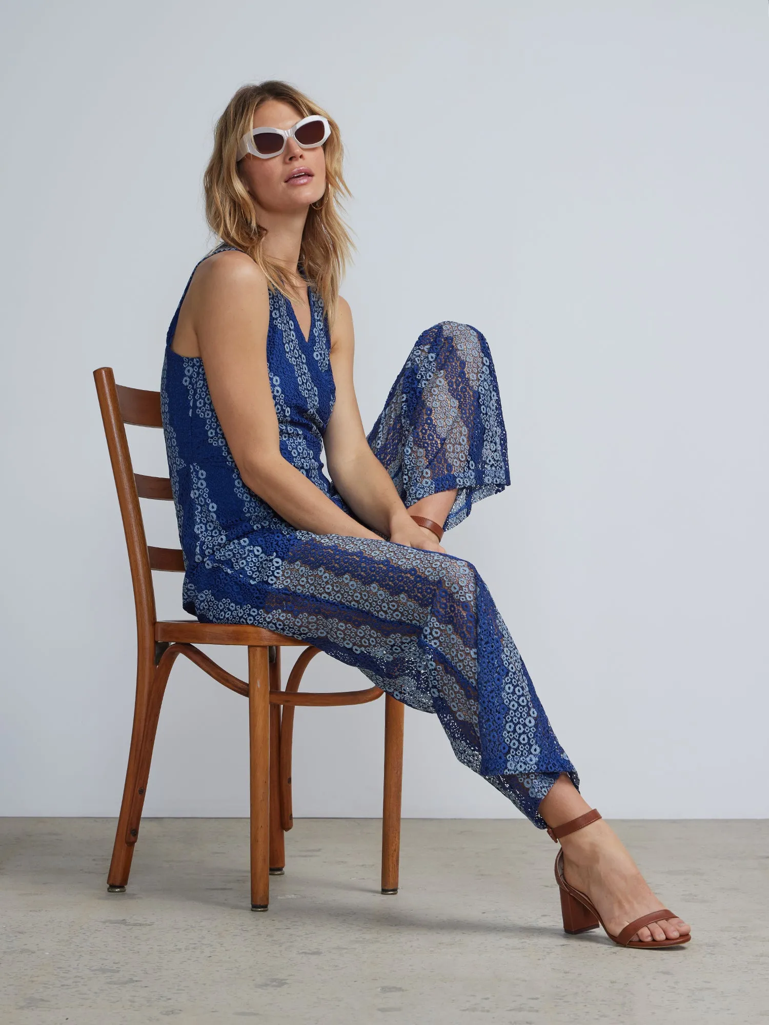 Crochet Overlay Jumpsuit