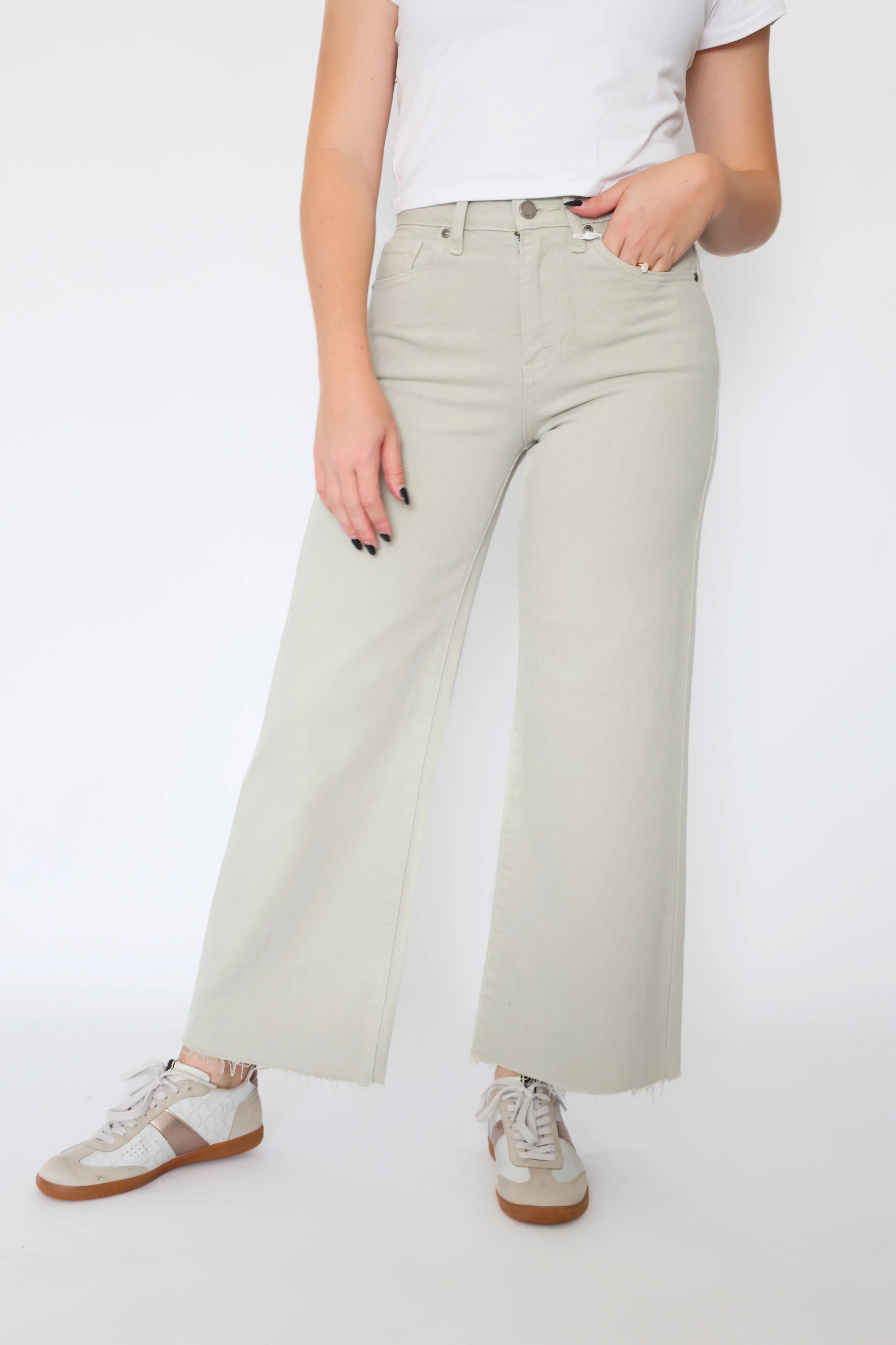 Soft Touch FlexibleKnees Crosley Wide Leg- Olive