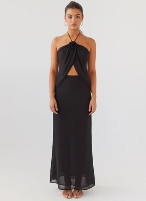 Nightfall Maxi Skirt - Midnight mix and match Versatile Fit