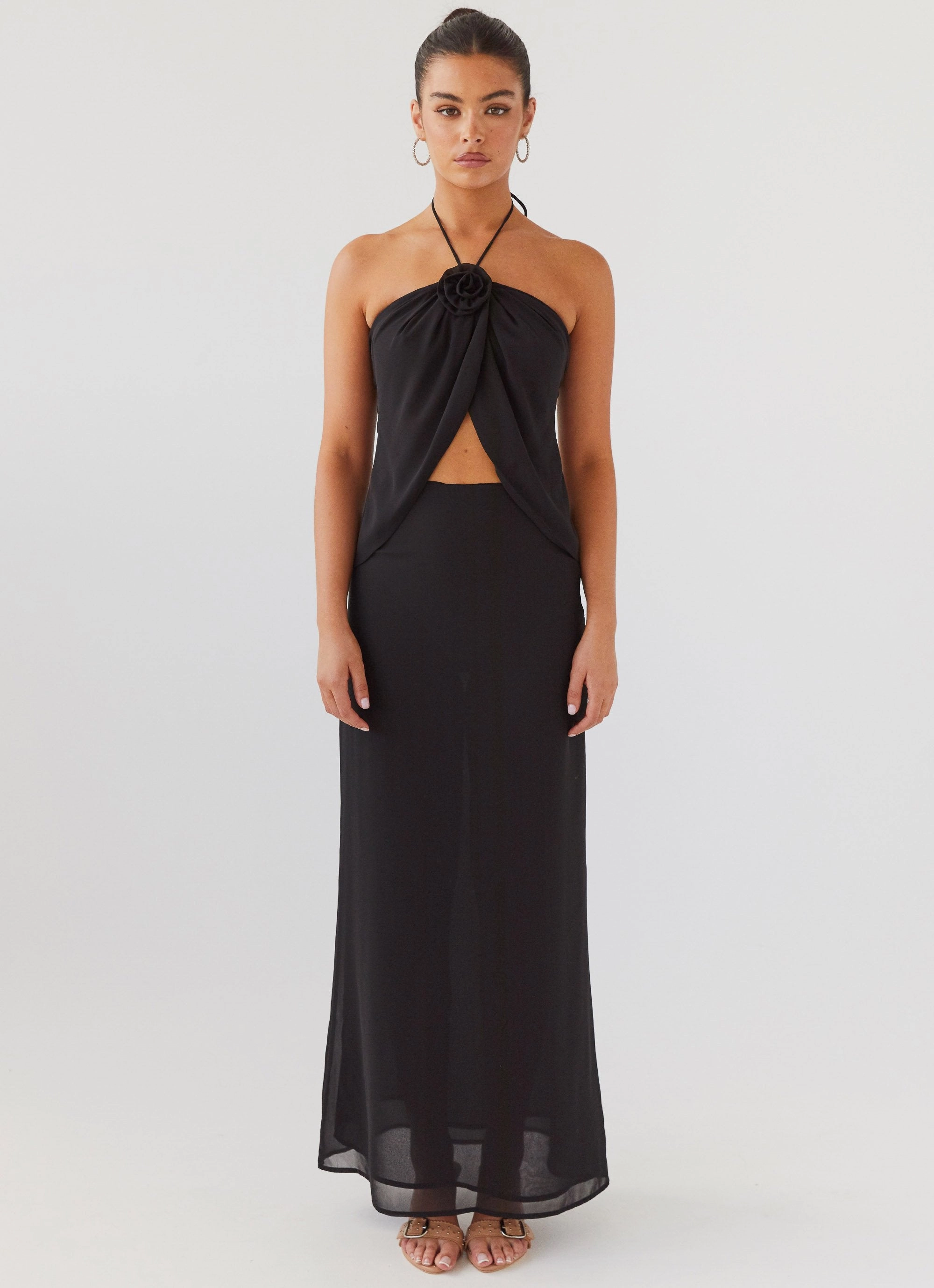 Nightfall Maxi Skirt - Midnight mix and match Versatile Fit