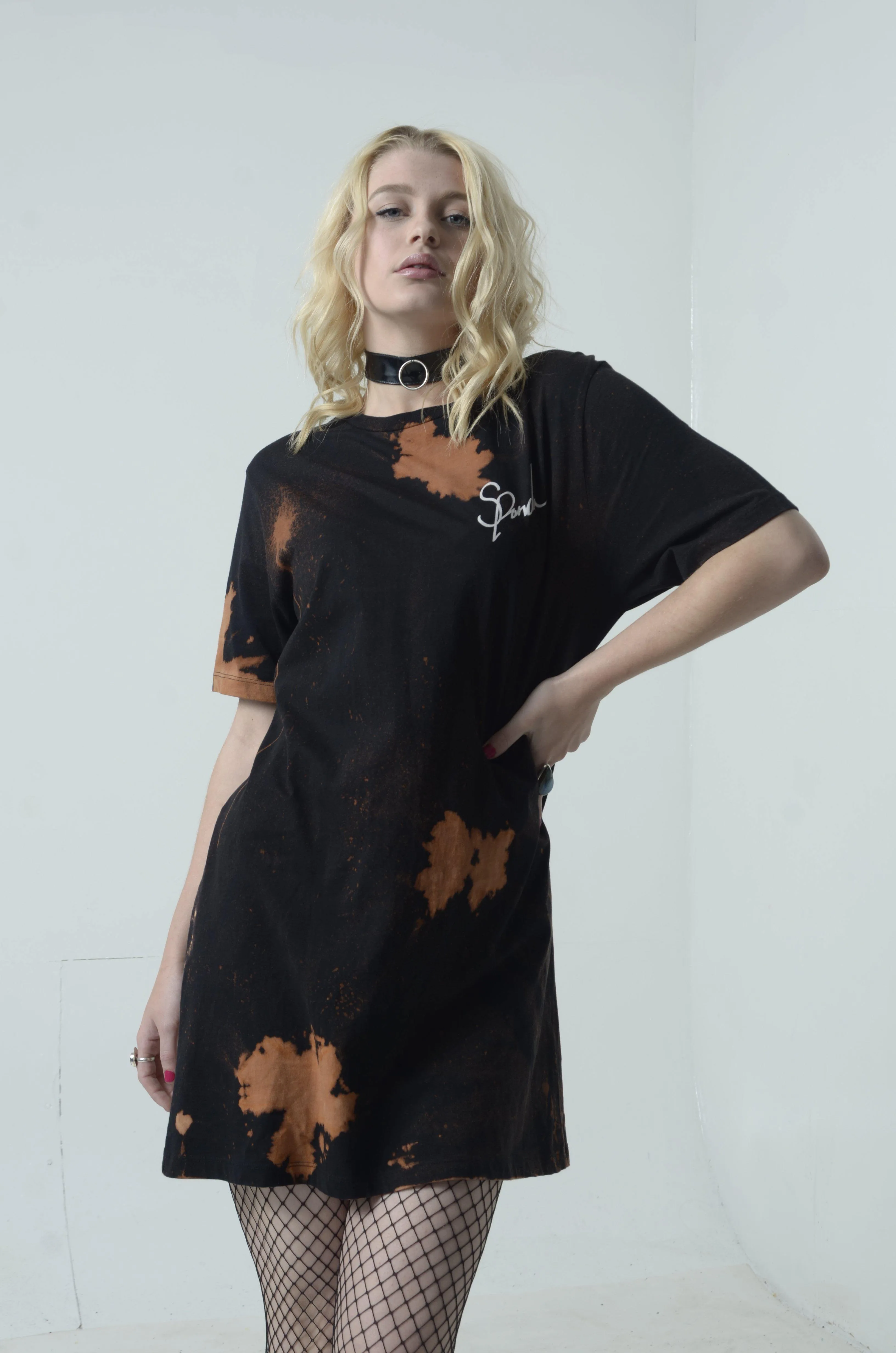 Custom Organic SPanda Acid Wash Unisex Long Tee