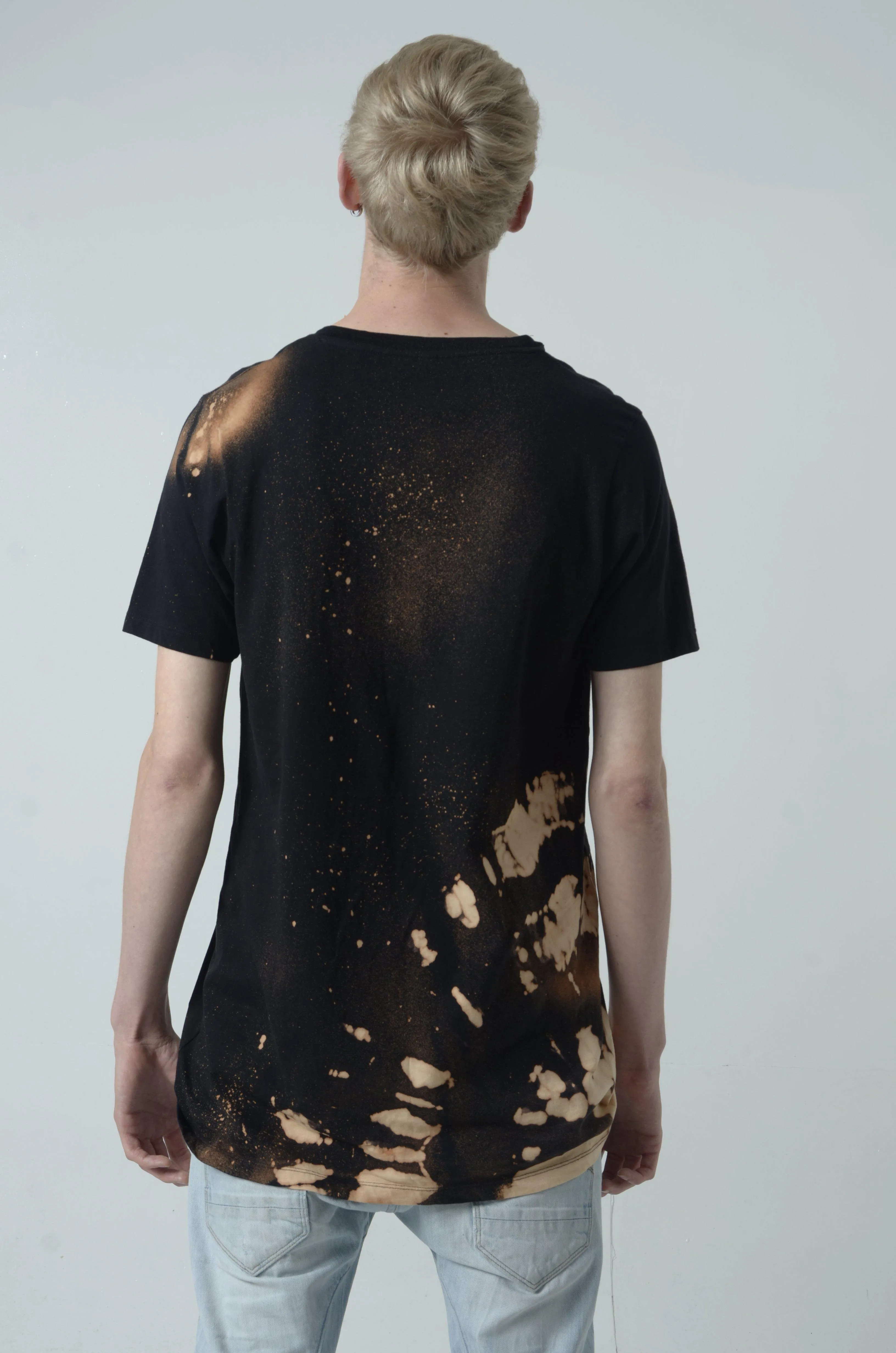 Custom Organic SPanda Acid Wash Unisex Long Tee