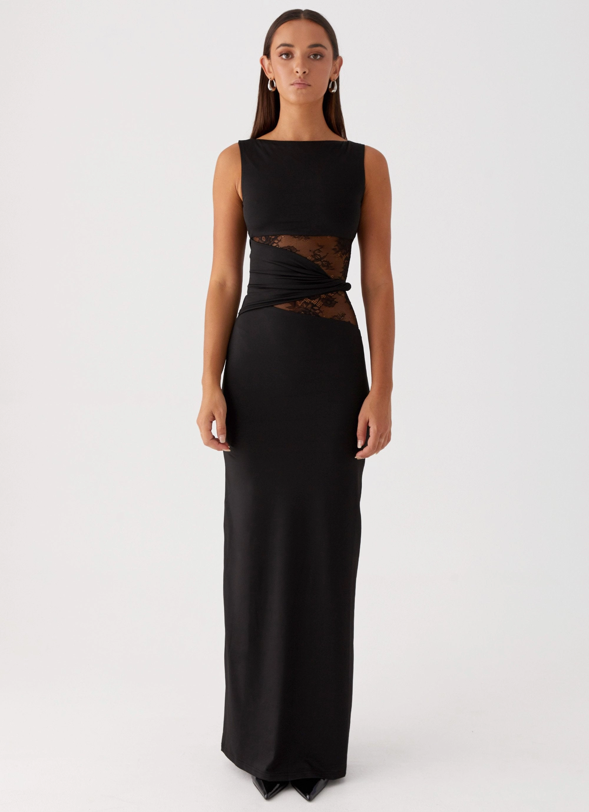 Karma Maxi Dress - Black Rose Soft