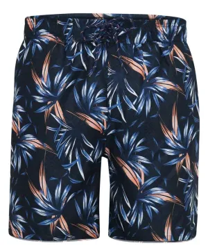 D555 DARIANHawaiian Printed Swim Shorts for Men's (211501) in Navy, 3XL-6XL