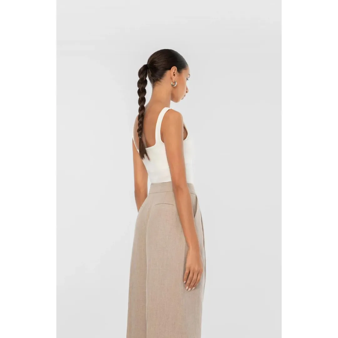 All Use DAL THE LABEL Essential Bodysuit, Ivory