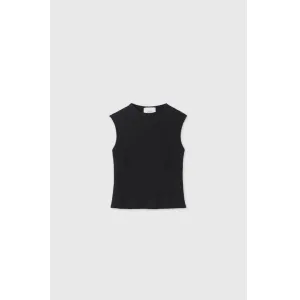 Utility Fit DAL THE LABEL Modal Ribbed Knit Tank, Black