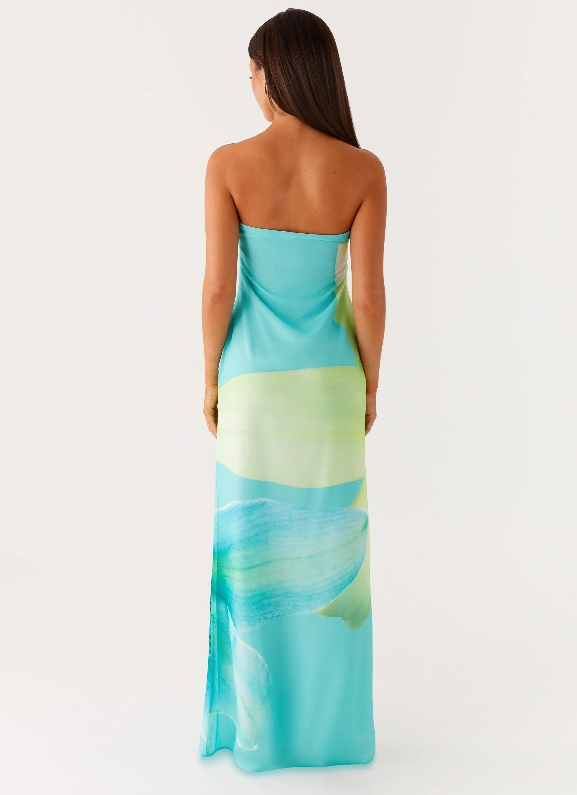 Clean Style Darcy Maxi Dress - Turquoise Floral