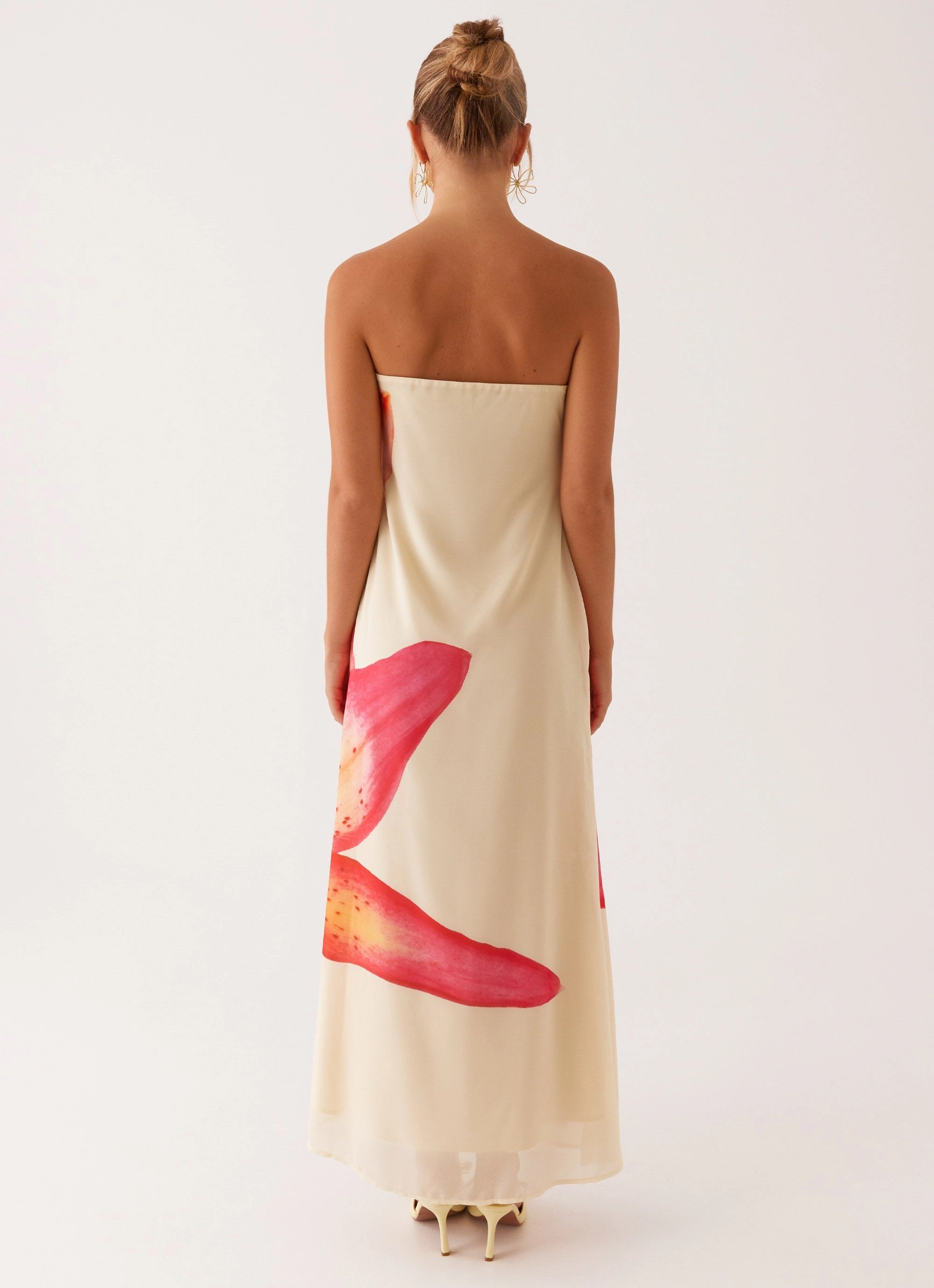 Darcy Maxi Dress - Yellow Floral Spring Flow