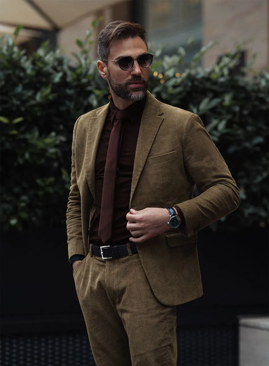 Dark Beige Corduroy Jacket