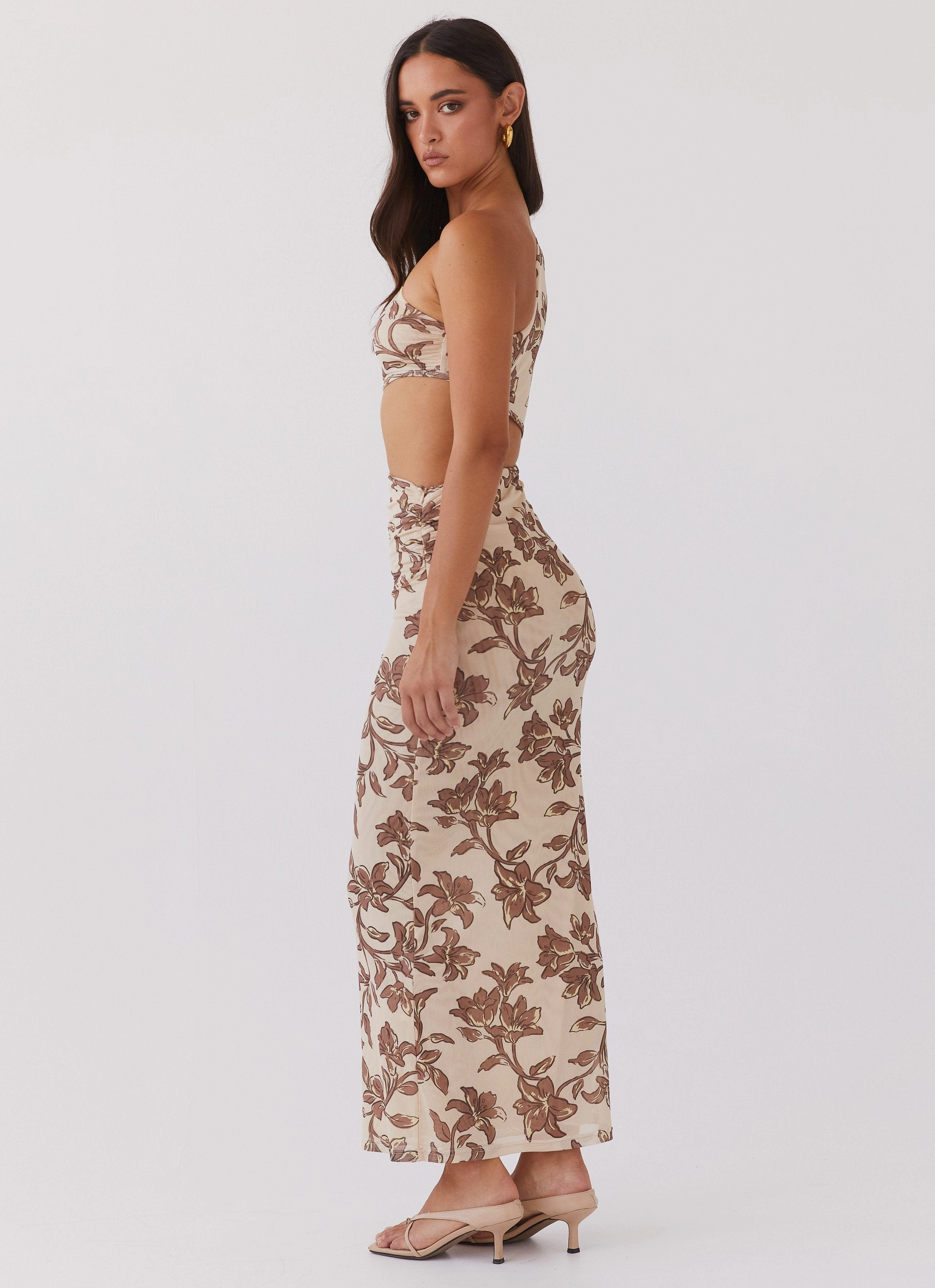 Airy Weave Shadows In The Sun Mesh Maxi Dress - Hazel Bloom