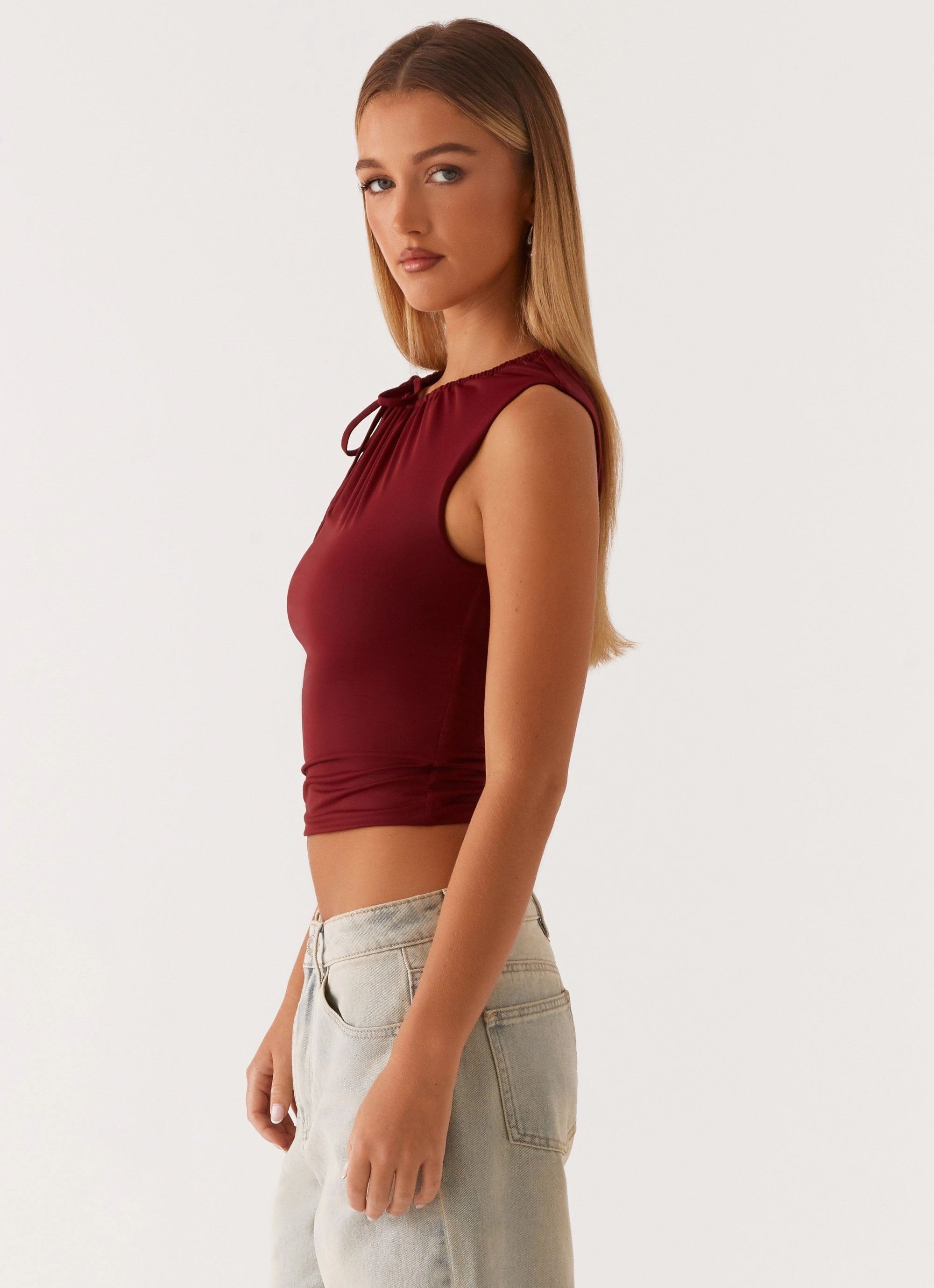 Organic Cotton Blend Darlee Tank Top - Mulberry