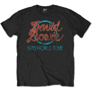 David Bowie Unisex T-shirt - 1978 World Tour