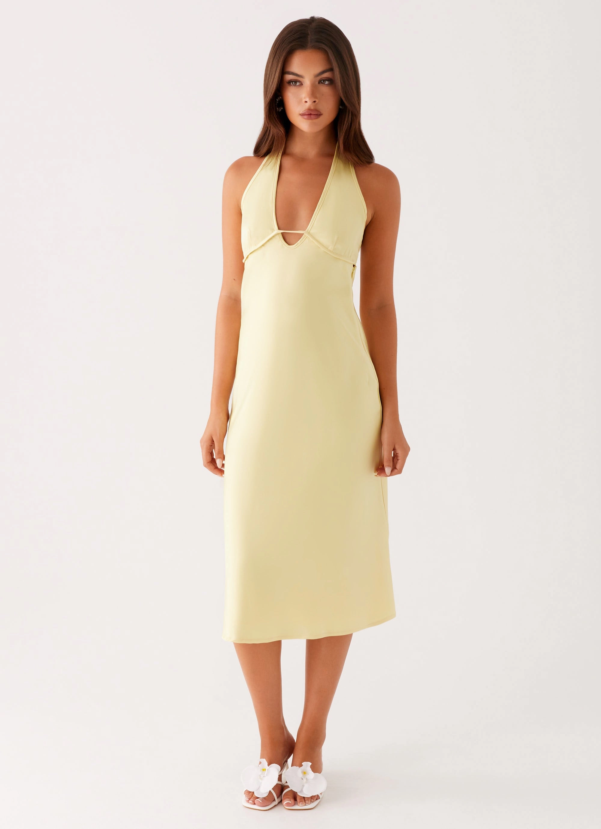 Professional Look Davies Midi Dress - Yellow