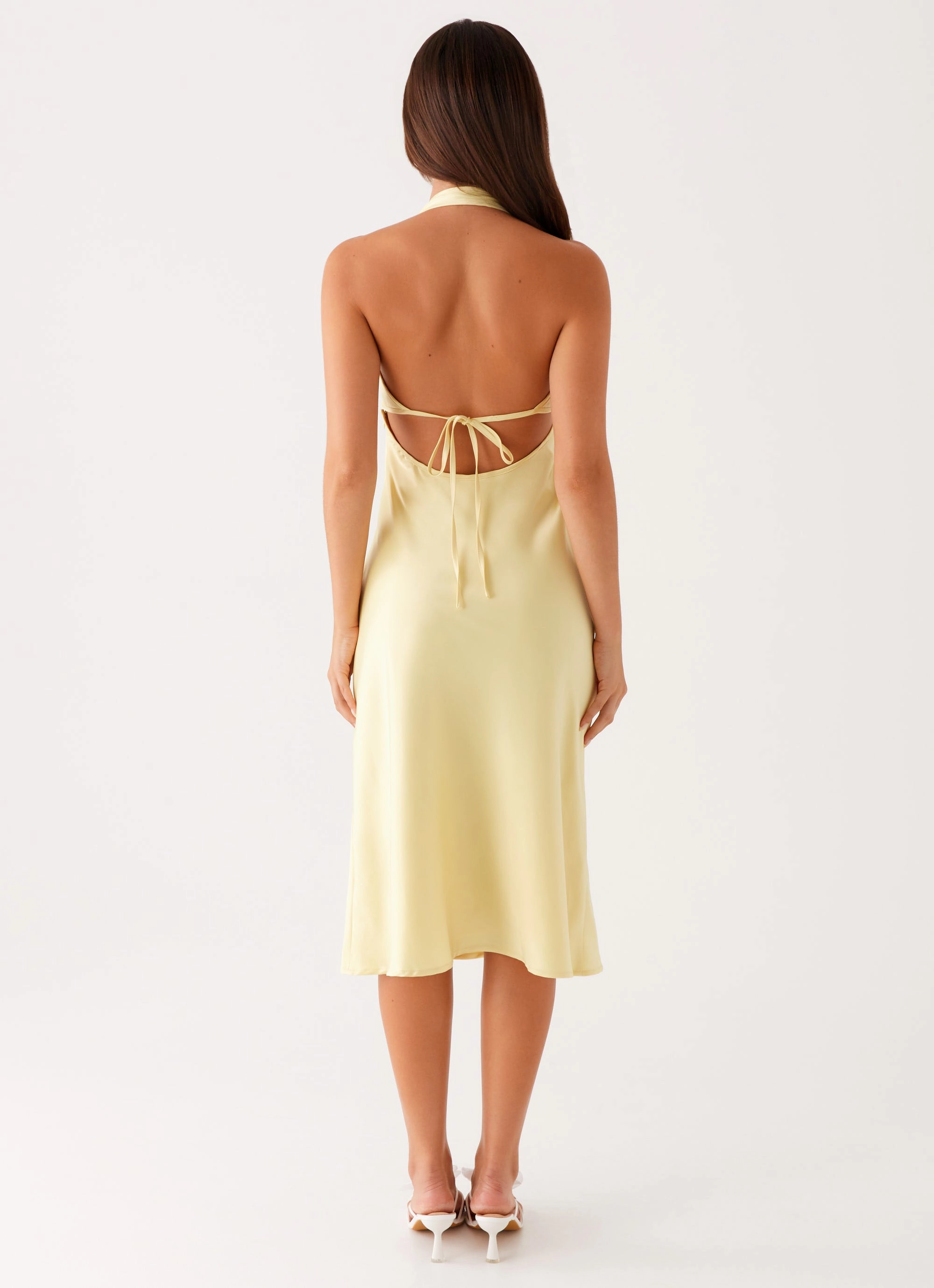 Davies Midi Dress - Yellow Natural Wrap New Spirit