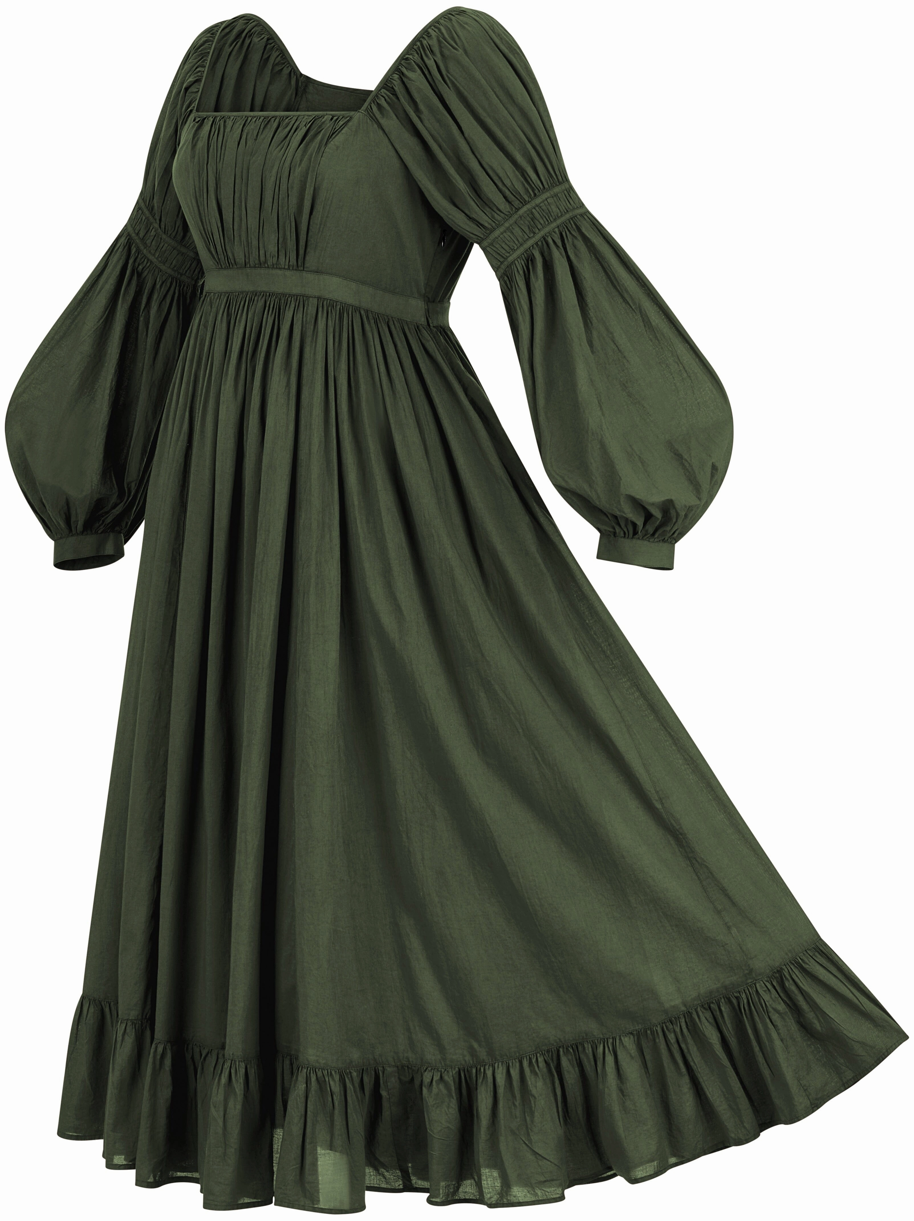 Feminine Line Magnetic-Closure Odette Maxi Limited Edition Moss Green