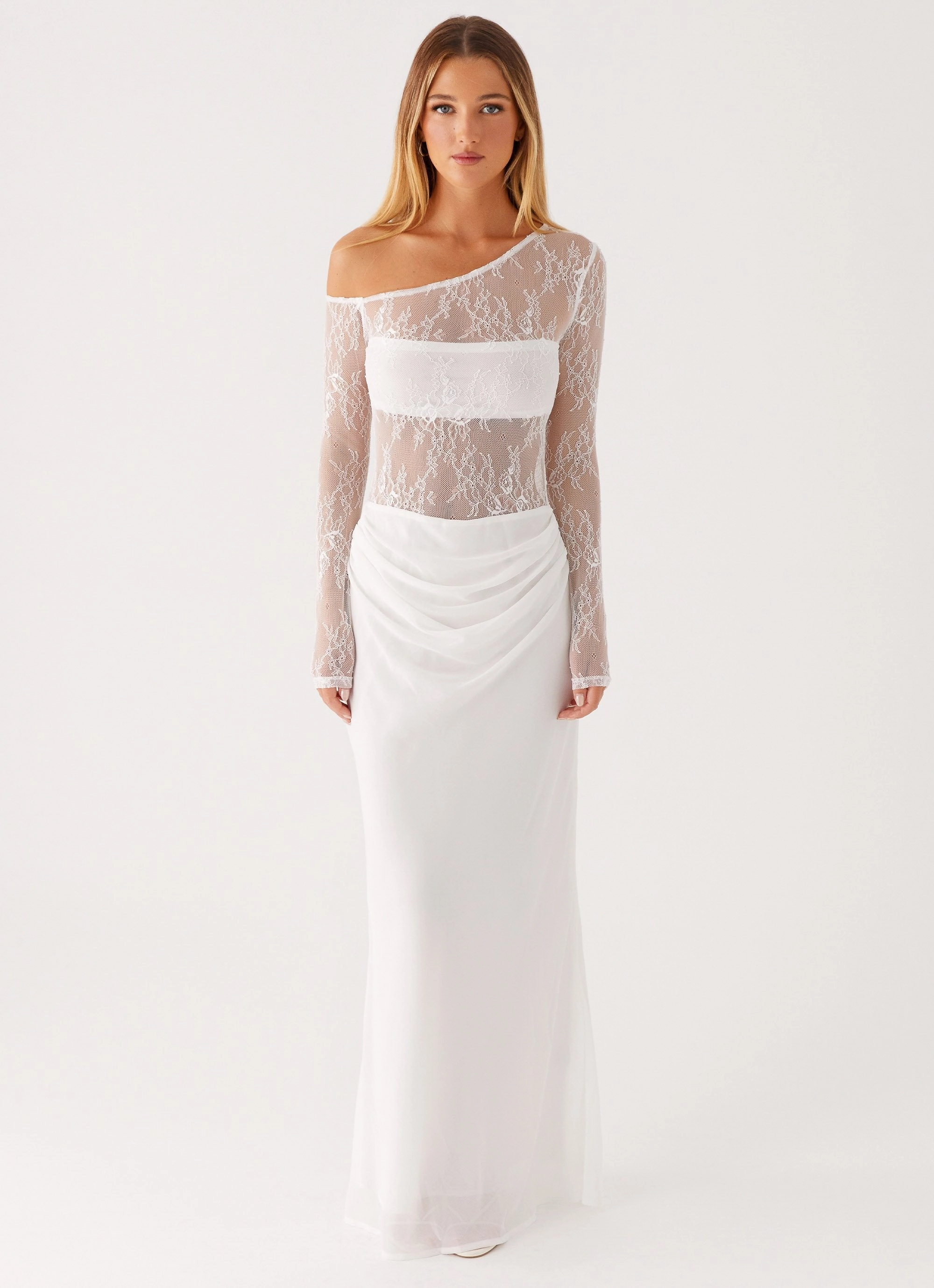 Elegant Look Take Your Time Maxi Dress - White