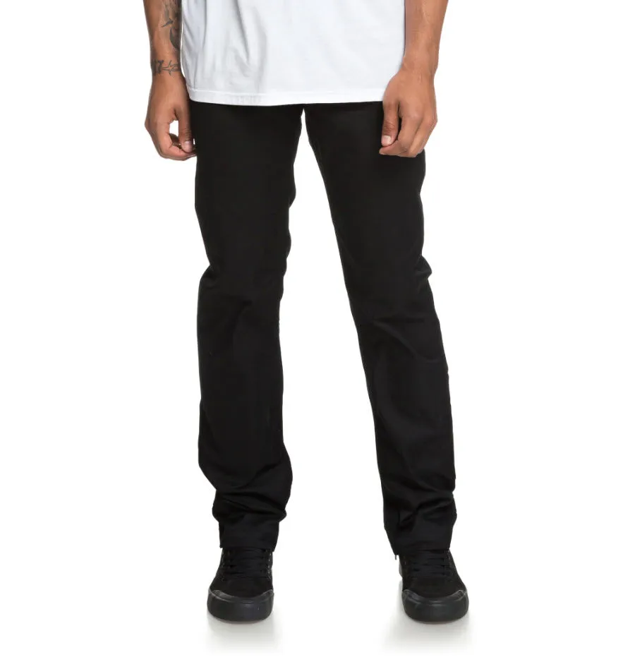 DC Men's Worker Straight Chino Pant Black EDYNP03136