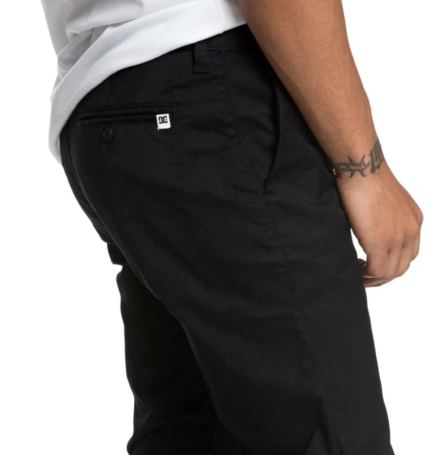 DC Men's Worker Straight Chino Pant Black EDYNP03136