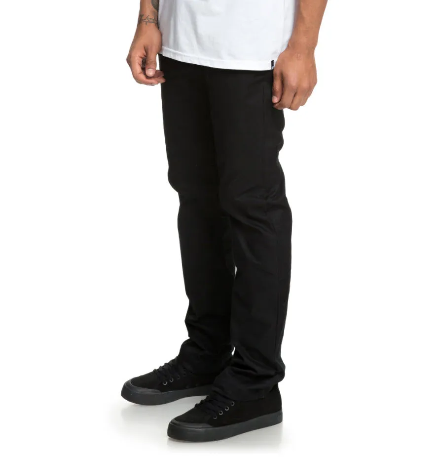DC Men's Worker Straight Chino Pant Black EDYNP03136