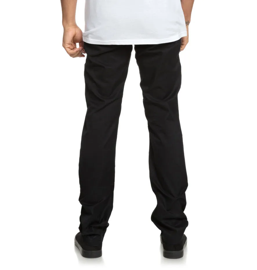 DC Men's Worker Straight Chino Pant Black EDYNP03136