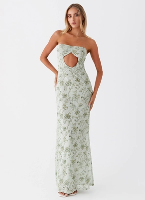 Dearest Maxi Dress - Sage Floral Minimal Core