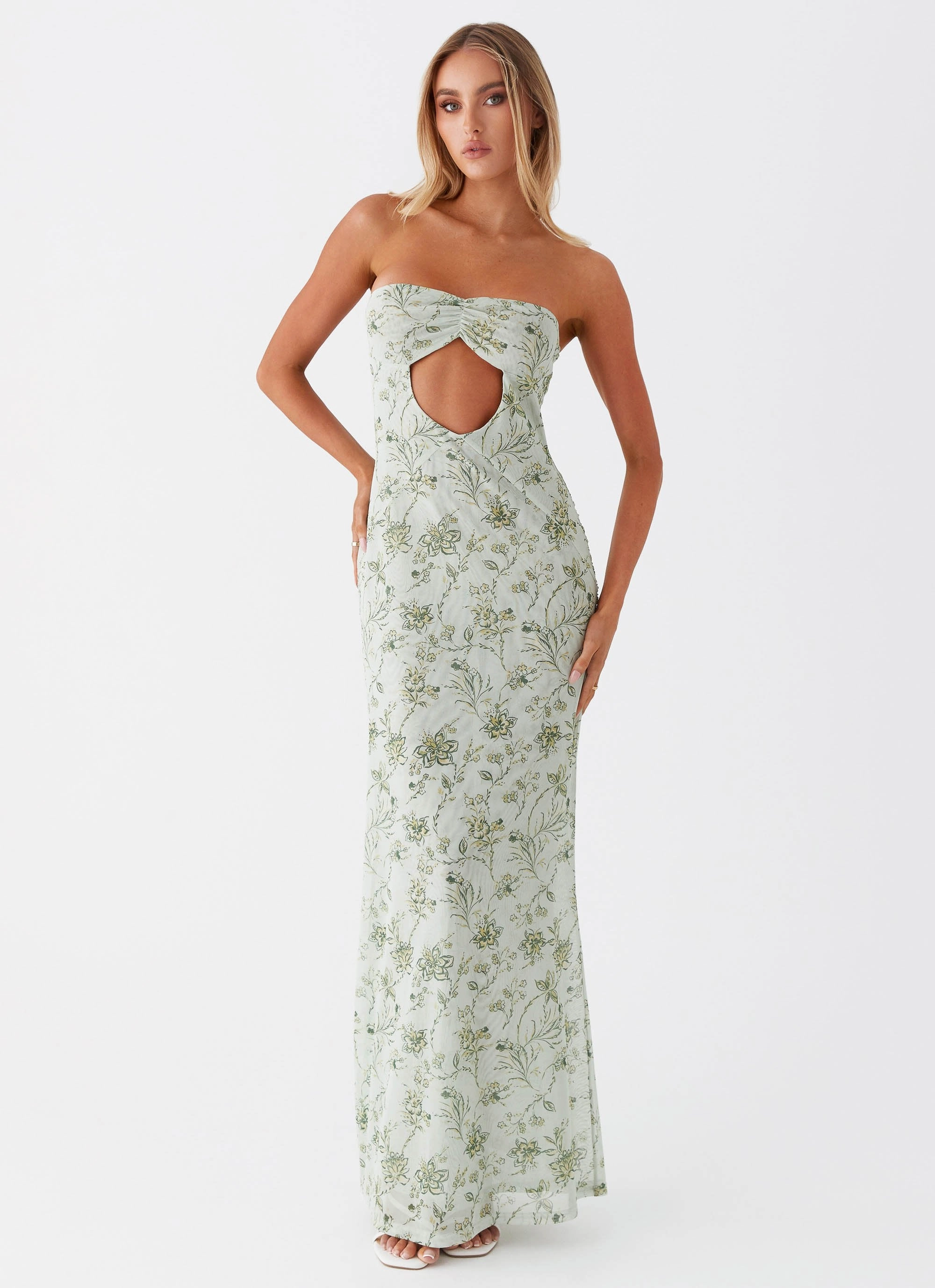 Dearest Maxi Dress - Sage Floral Minimal Core
