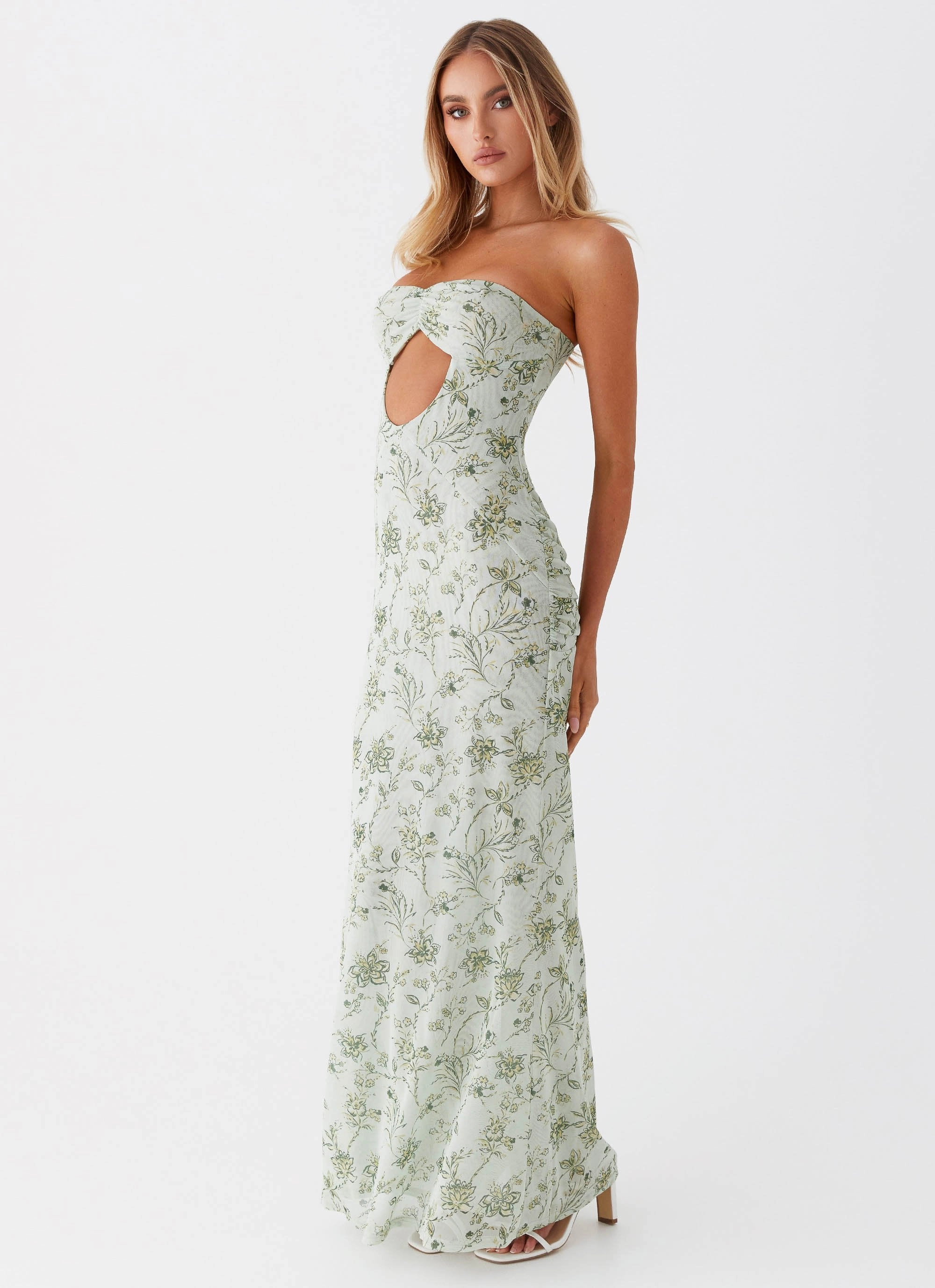 Dearest Maxi Dress - Sage Floral Effortless Waist Design