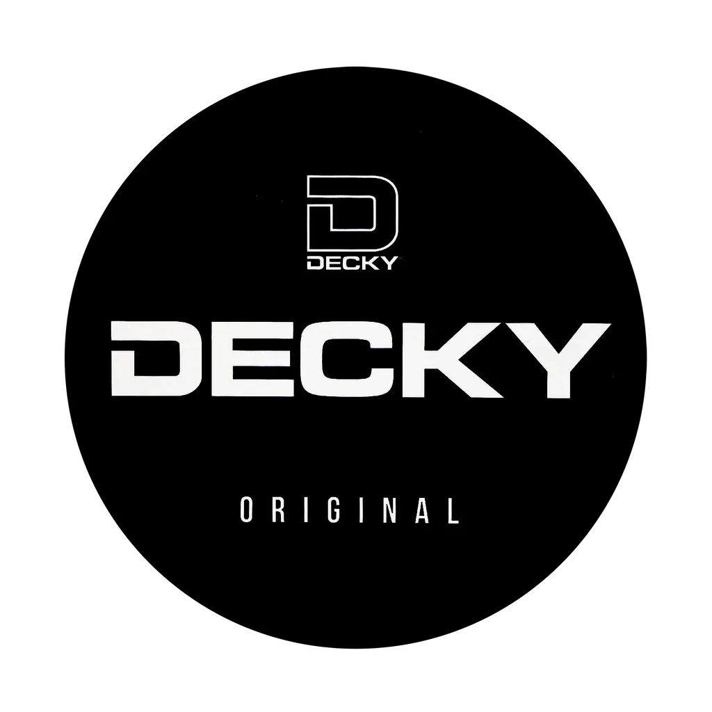 Decky 1082 5 Panel Denim Trucker Hat, Flat Bill Mesh Back Cap