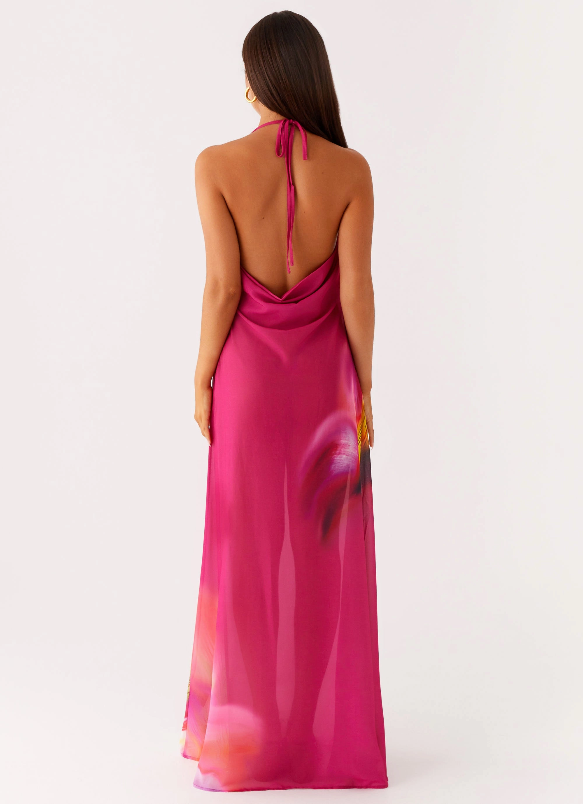Soft Detail Fantasy Maxi Dress - Pink Tropical