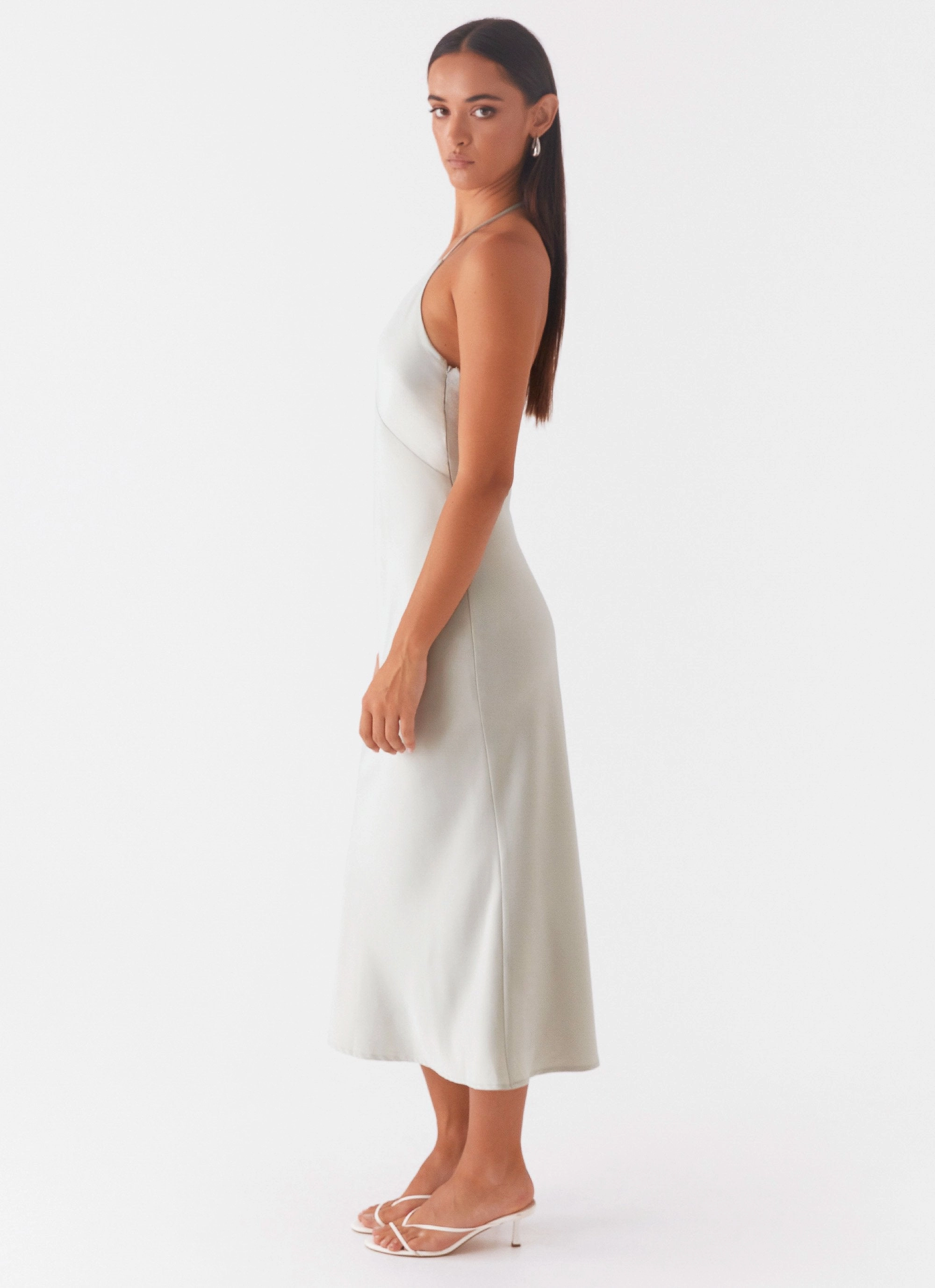 High Note Midi Dress - Sage Relaxed Vibe