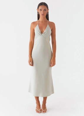 High Note Midi Dress - Sage Modern Layering
